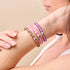 Violet | .925 Sterling Silver | Mermaid Glass Bead Bracelet